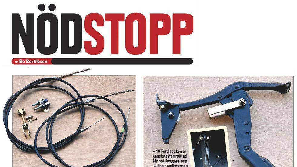 Handbroms på hotrod