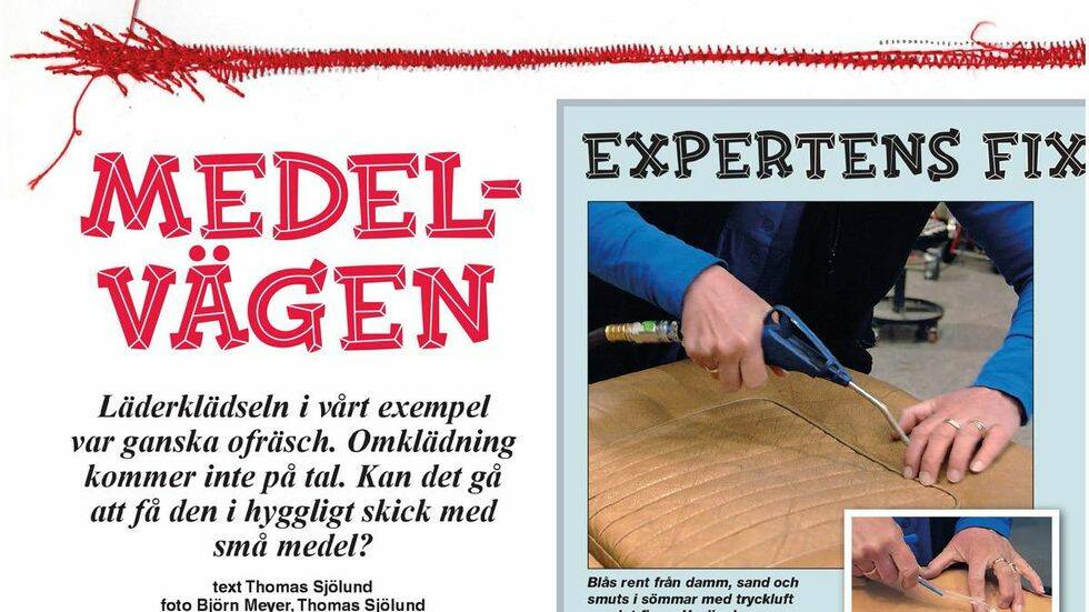 Semesterlyftet: Rengöring av läderklädseln