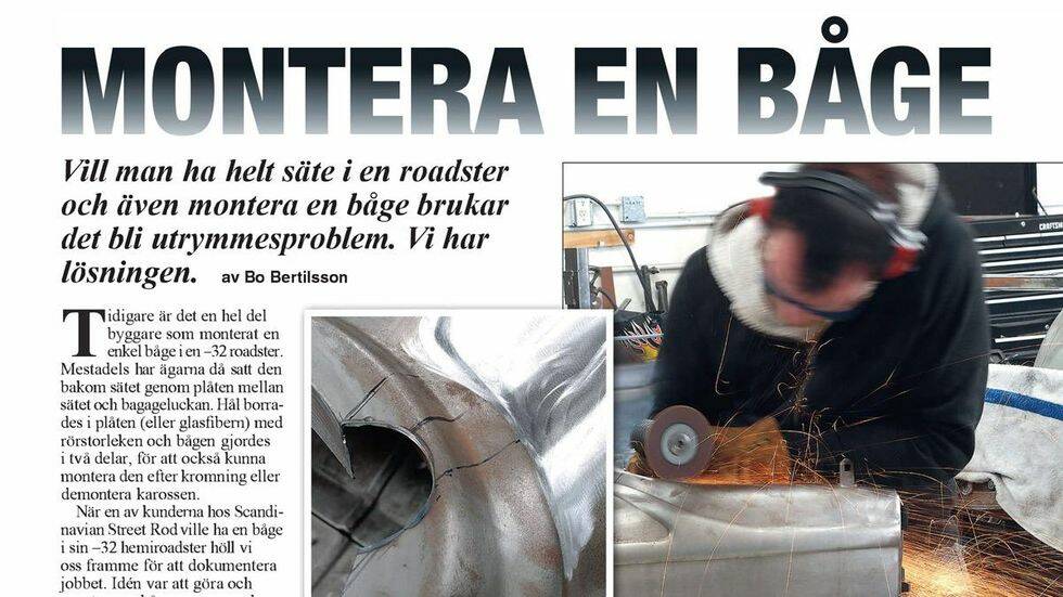 Montera en båge
