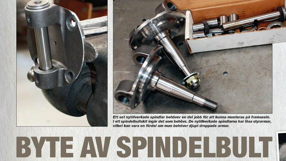 Byte av spindelbult
