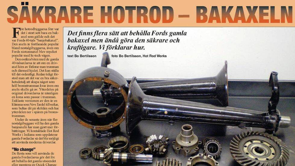 Säkrare HotRod – bakaxeln