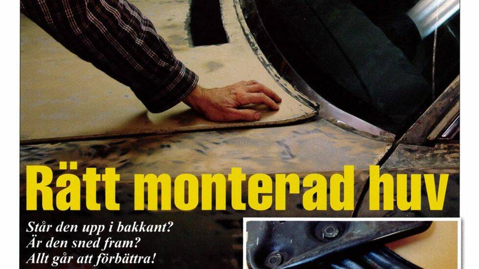 Rätt monterad huv