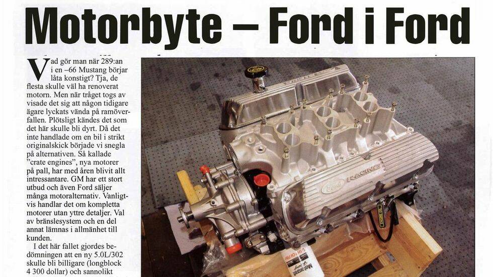 Motorbyte – Ford i Ford