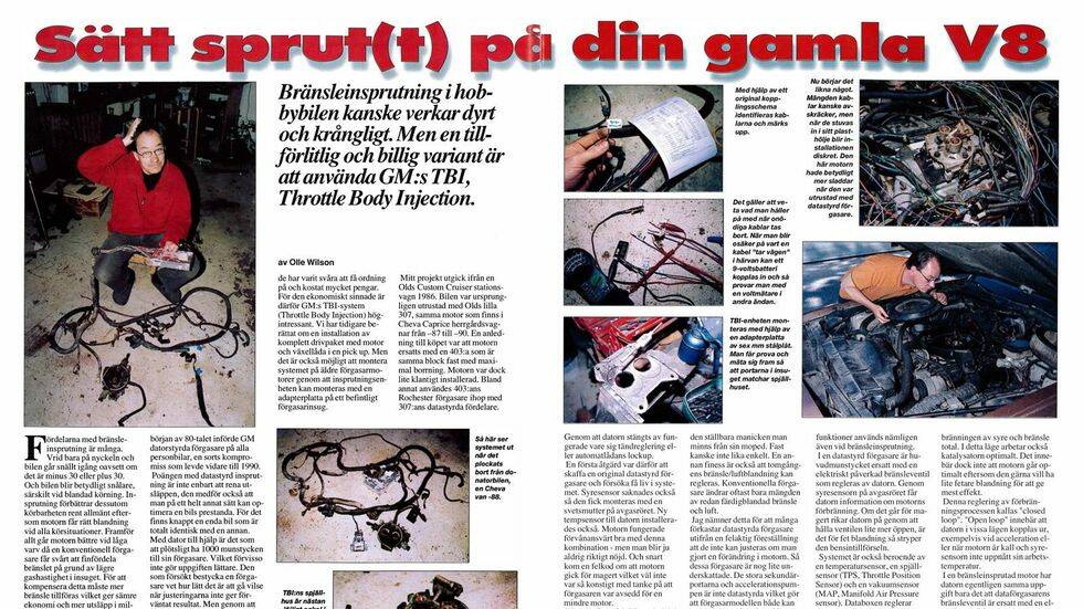 Sätt sprut(t) på din gamla V8